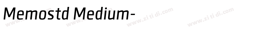 Memostd Medium字体转换
